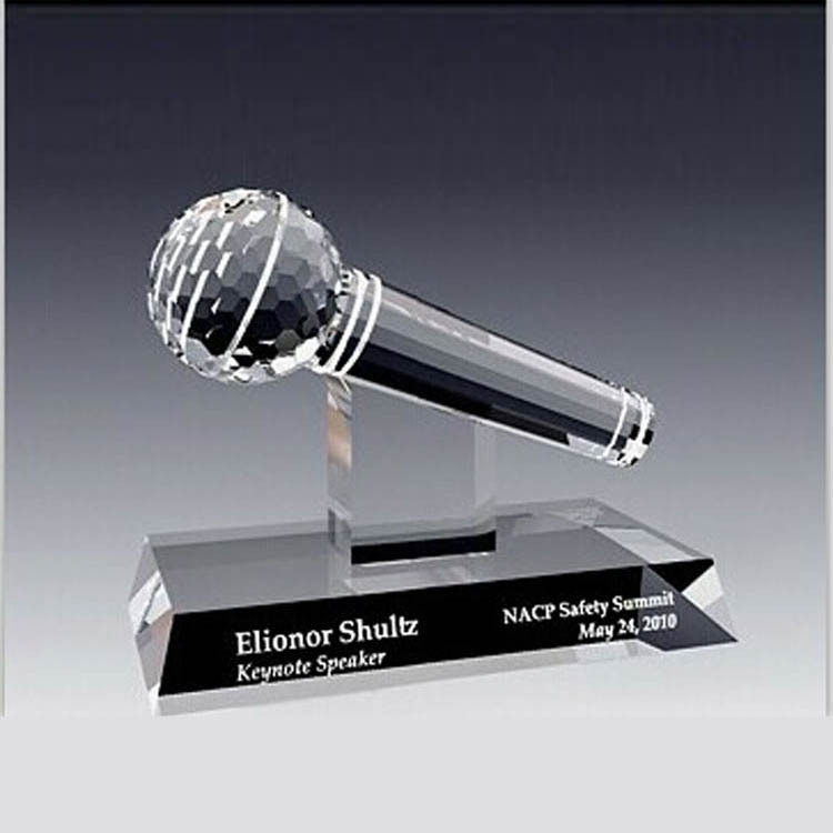 厂家批发专业磨削白水晶定制定做奖杯刻字新款奖杯水晶奖杯