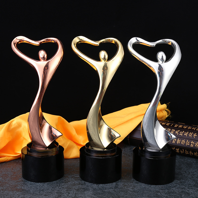 天使美人金属奖杯舞蹈模特选秀美妆设计大赛颁奖冠亚季军奖杯定制