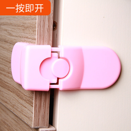 Children‘s Safety Lock Indoor Right Angle Drawer Lock Anti-Pinch Hand Baby Protective Supplies Corner Drawer Protection Lock 