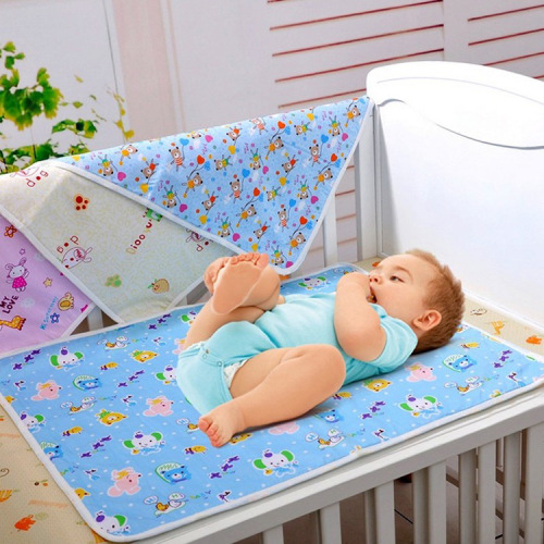 Baby Waterproof Diaper Pad 50*70 Baby Diaper Pad Cartoon Waterproof Bed Sheet Elderly Care Pad