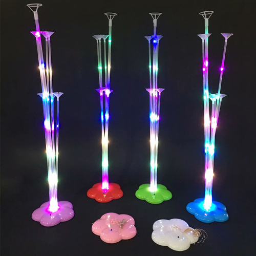 Foreign Trade Hot New Balloon Flashing Light Display Stand Birthday Party Holiday Shop Decoration Layout Luminous Table Floating 
