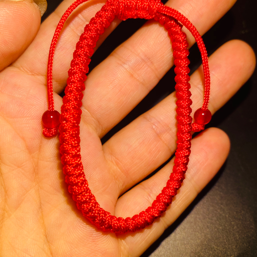 肖战款爆款红色金刚结红绳款