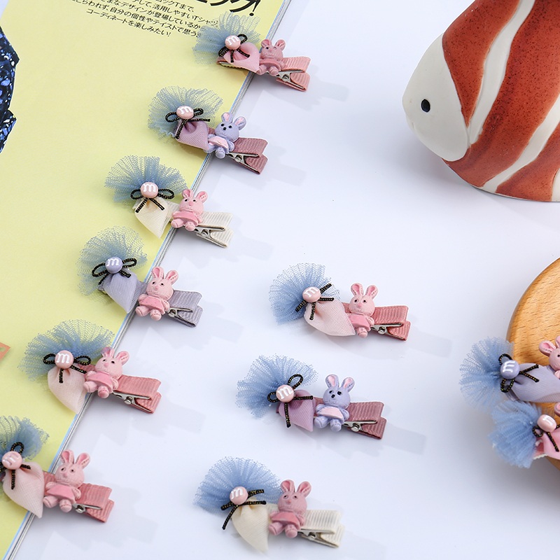 儿童发夹不伤发饰夹子小发卡头饰女宝宝女童公主可爱森系少女边夹