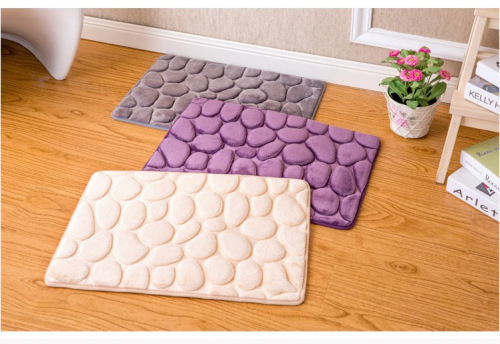 xincheng simple pebble carpet bedroom door mat door mat kitchen bathroom door absorbent non-slip mat