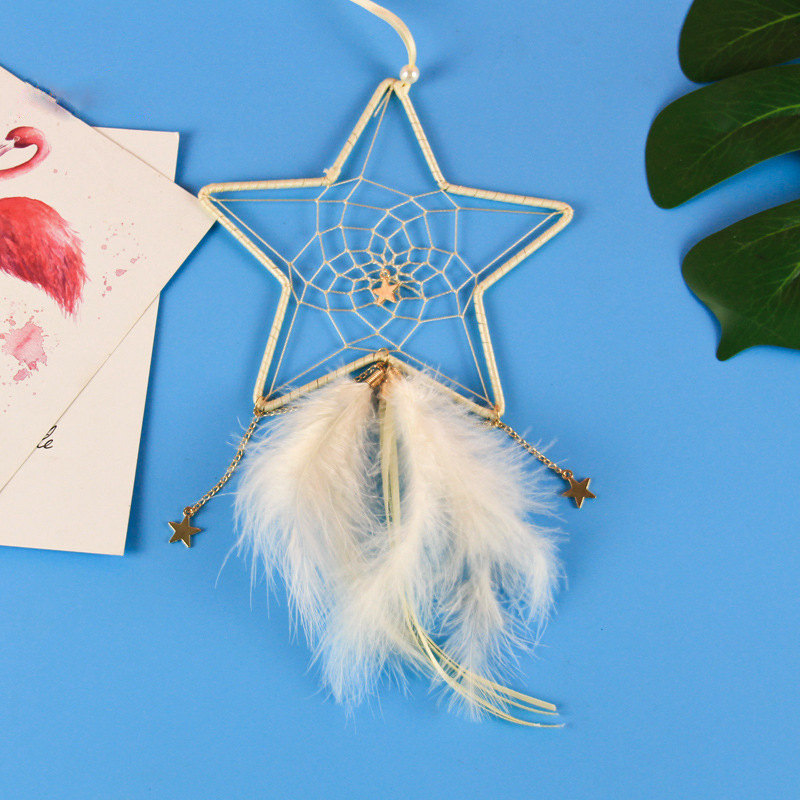 新品ins捕梦网创意五角星 室内文艺挂饰儿童房少女心装饰厂家直销