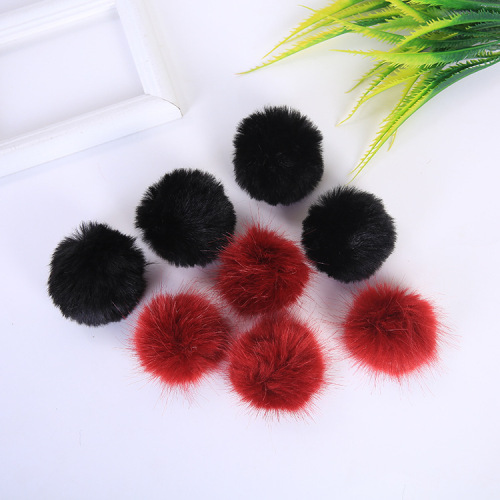 Fox Fur Ball Polyester Puffy Ball Scarf Shoes and Hats Pillow Clothing Pompons Accessories Wholesale