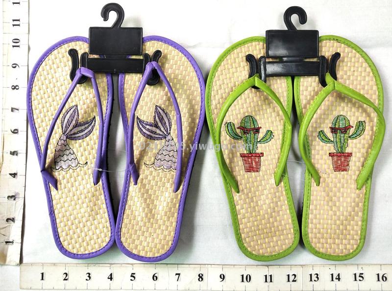 custom embroidered flip flops