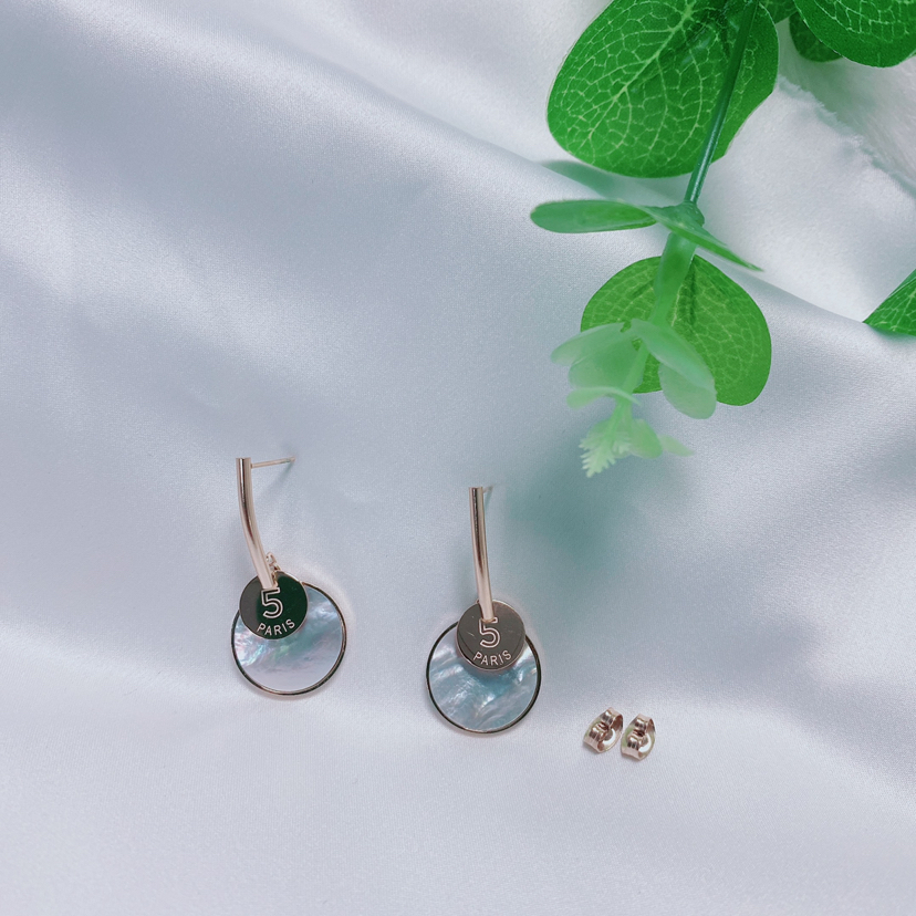 贝壳耳环天然气质贝母耳饰钛钢网红爆款饰品耳饰厂家现货批发