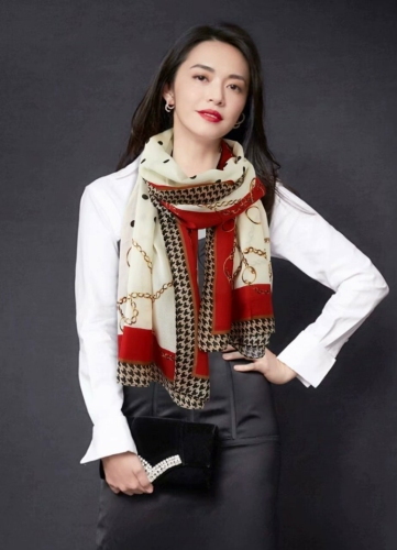 Korean Fashion Cotton and Linen Scarf New Pattern Listed All-Match Scarf