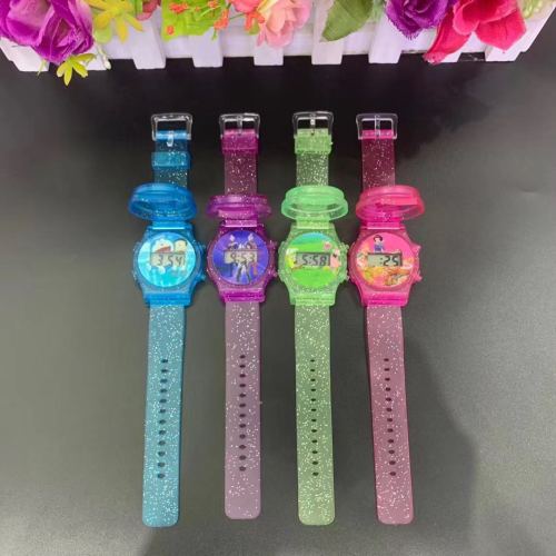Chi Yi Shi Shang Yin Onion Flip Compass Electronic Watch Wrist Decorative Compass Children‘s Electronic Watch