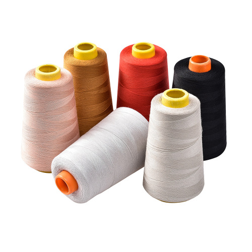 Factory Direct Sales 402 Cotton Sewing Thread on Cone Hairline Rule Size 3000 Polyester Sewing Machine Thread High Speed Machine Flat Clothing Quilting Quilt