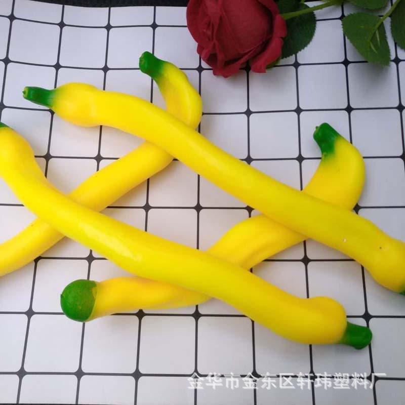 创意款仿真香蕉胡萝卜记忆沙整蛊解压发泄拉拉乐厂家直销