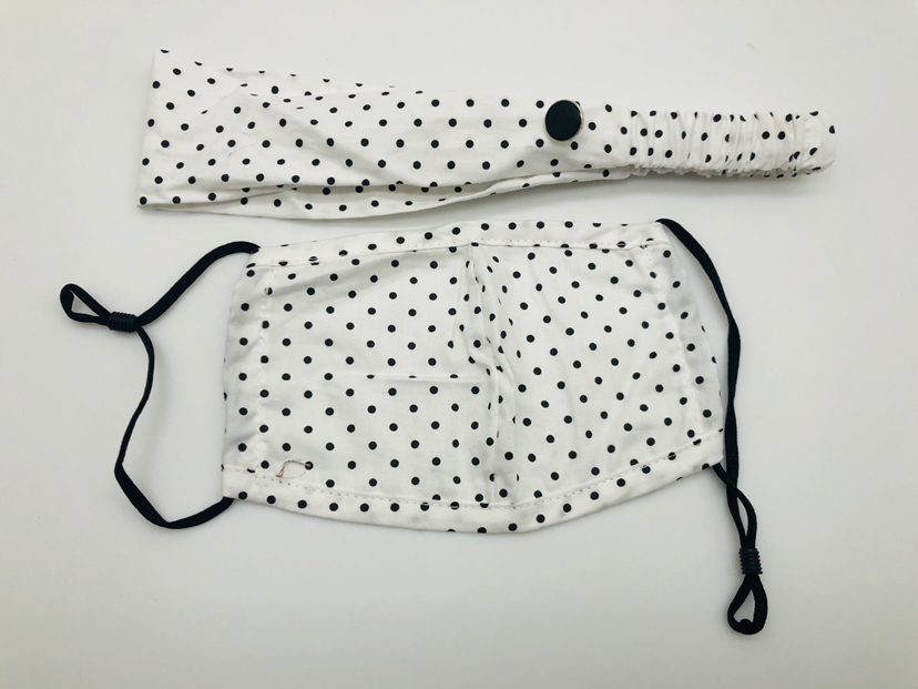 欧美时尚运动瑜伽发带口罩套装印花防尘可洗口罩防雾霾立体口罩详情5