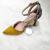 Spring and Autumn Ladies flannelette work shoes high heels thick heel