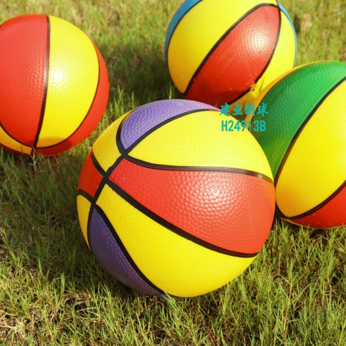 Factory Direct Sales 6-Inch PVC Colorful Basketball Children‘s Outdoor Sports Stall Inflatable Toy Racket Ball Wholesale