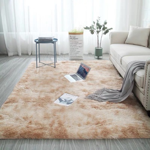 Xincheng Tie-Dye Gradient Long Velvet Carpet Living Room Coffee Table Pad Long Wool Washed Full Bedroom Custom Nordic Ins