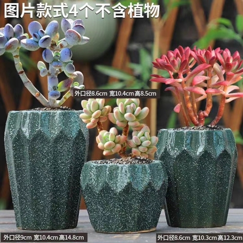 creative fresh succulent flower pot office home boutique ceramic decoration small flower pot