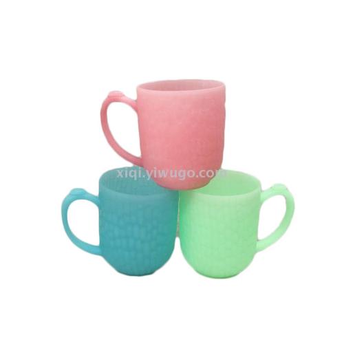 fashion balsam pear grain wheat flavor mouthwash cup environmentally friendly wheat straw decomposable drinking cup supply rs-201310
