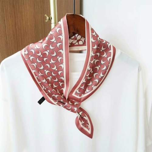 fashion white collar women‘s all-match small silk scarf stewardess tie towel