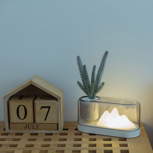 Mountain Table Lamp Led Creative USB Night Light Eye Protection Bedside Lamp Potted Plant Ambience Light Creative Arts Gift Customization