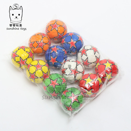 6.3 five-pointed star football sponge pressure young children manufacturers wholesale solid pet toys