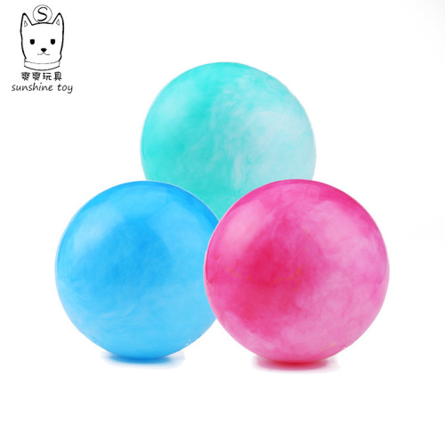 factory direct sales thick explosion-proof 18-inch pvc cloud color ball yoga fitness 45cm inflatable children‘s toy pat ball