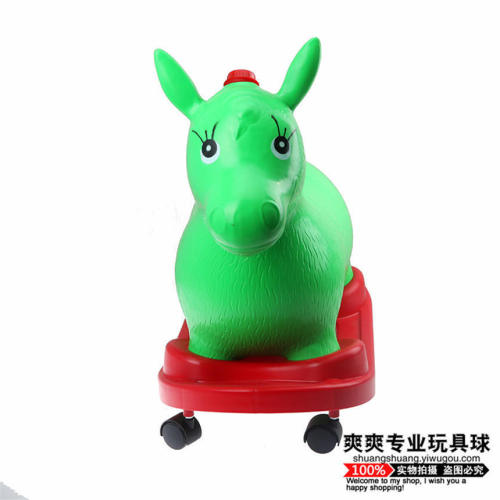 Manufacturers Supply Pulley Board Painted Music Jumping Horse Inflatable animal Toys Environmental Protection Thickening Stall Wholesale