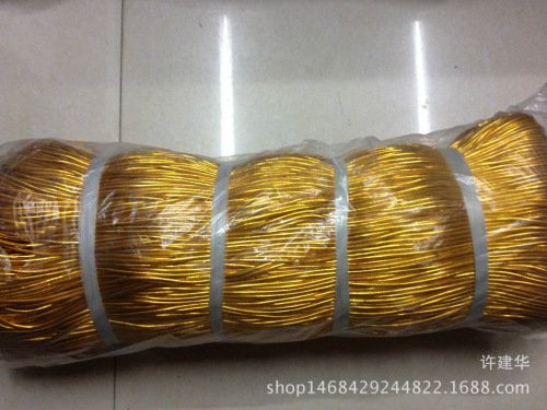 3.0mm 16 strands of gold and silver non-elastic with four needles polypropylene rope tag string braided rope