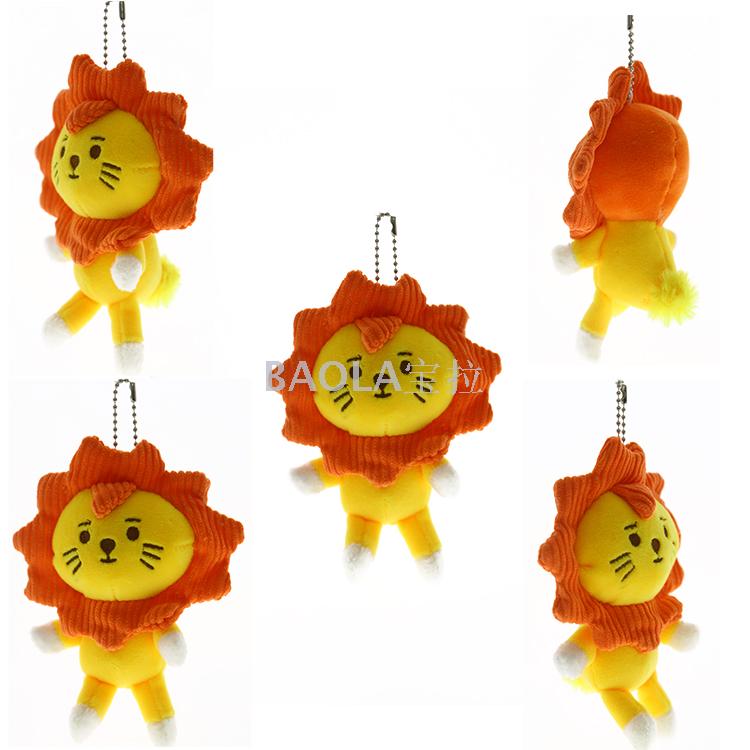 毛绒狮子挂件毛绒钥匙扣毛绒玩具配饰服饰挂件头箍饰品配件