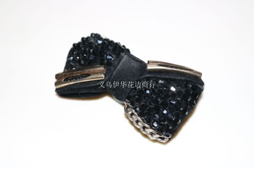 Black Bow Shoe Flower Supply All Kinds of Nail Beads， beads， Corsage， Head Flower， Clothing Accessories， Etc.
