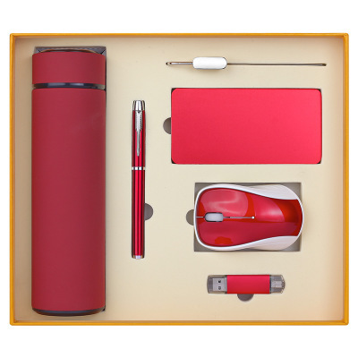 Creative Business Gift Vacuum Cup Package Notebook Power Bank Customized Holiday Creative Gift Thermos Cup