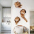 Bedroom, Bedroom, dormitory wall, cabinet creative decoration stickers can remove toilet stickers