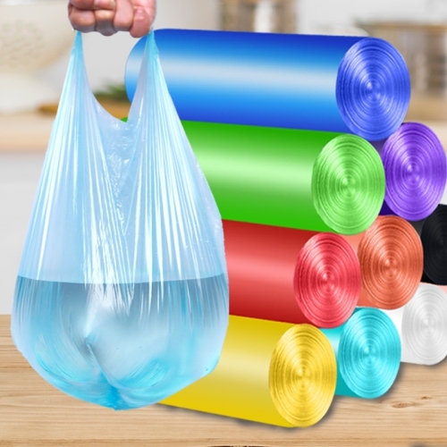 Garbage Bag Portable Thickened Garbage Bag a Roll Has 30 Garbage Bags 3 Colors Available