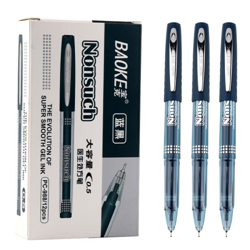 Baoke Stationery Doctor Prescription Pen Blue Black Gel Pen Pc988 0.5mm