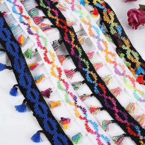 colorful lace floral border accessories handmade diy elastic wide lace trim clothes decoration black white lace ribbon cloth