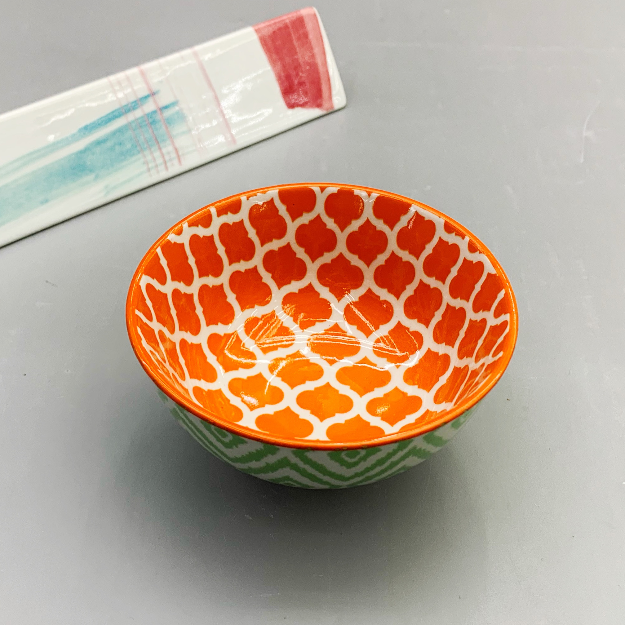 彩色花纹瓷碗图片素材-编号06495500-图行天下