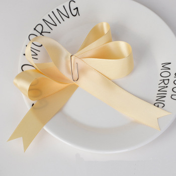 0.3-5cm wide light golden wedding decoration gift packaging floral binding encryption polyester ribbon single-sided ribbon