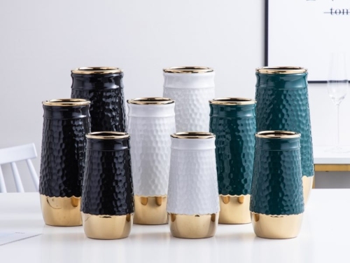 golden edge series european and american style creative workshop home ceramic vase series decorative ornaments
