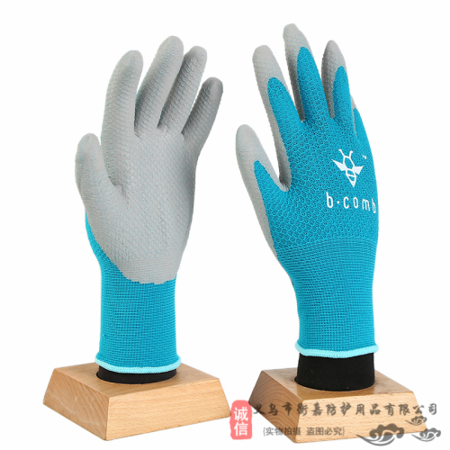 high-end honeycomb knitted tpu labor protection gloves summer cool breathable wear-resistant non-slip working machinery gardening garden