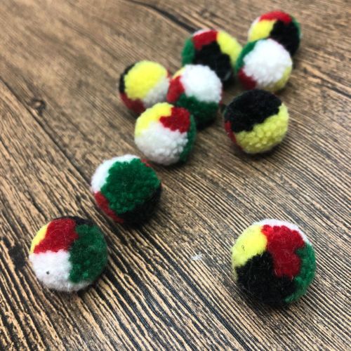 manufacturers supply round wool mixed color wool ball customization wholesale diy pompons ornament clothing accessories