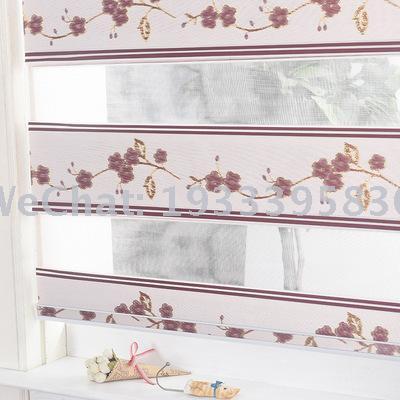 new jacquard soft gauze curtain wholesale modern shading blinds bedroom finished customized printing roller shutter