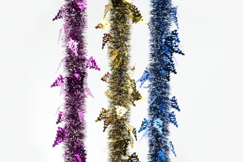 Factory Direct Sales Christmas Tinsel Christmas Hanging Decoration Latte Art Ornaments Color Bar Holiday Supplies A- 376