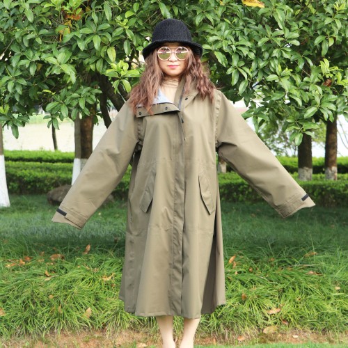 2001 High Quality Japanese and Korean Raincoat Windbreaker Long and Simple Clothing Raincoat Rain Cover Supplies Sunny Raincoat 2 Use