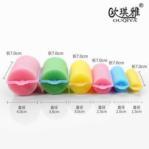 oqy factory direct sales soft sponge self-adhesive curler 3.0