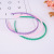 Rubber paint green plastic head hoop Korean version of candy color simplicity diagonal wave hoop manufacturers wholesale
