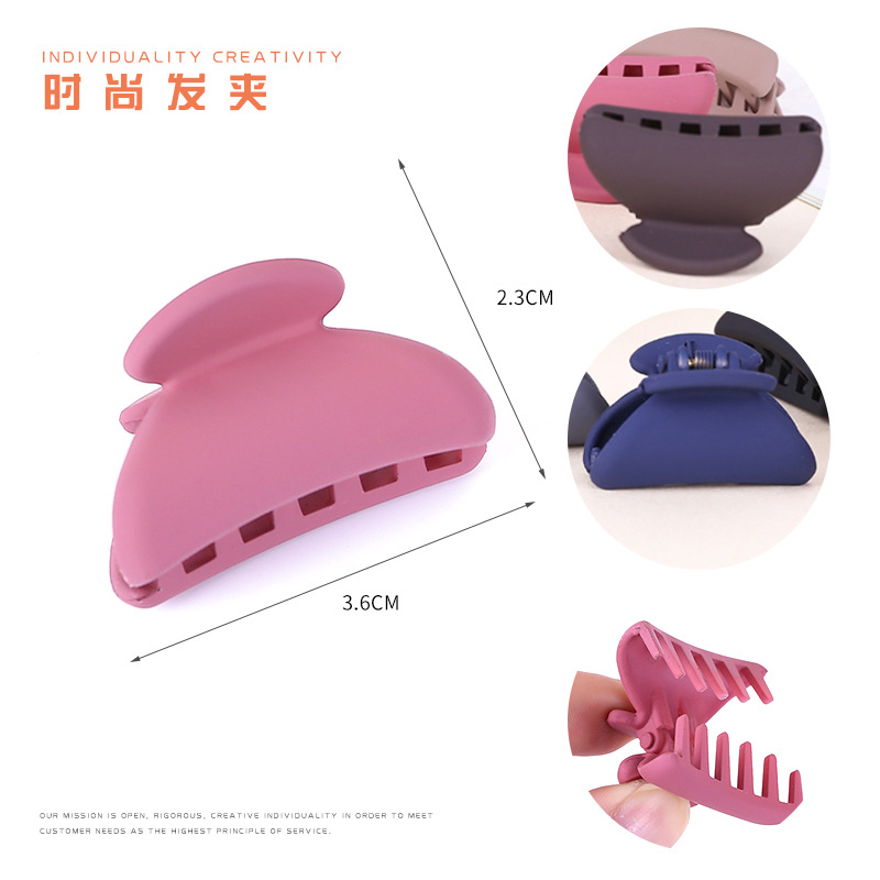 日韩简约风格纯色发夹头饰 网红可爱少女马尾夹碎发夹厂家直销