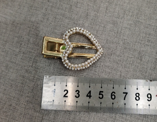 export to south korea dongdaemun metal pearl diamond duckbill clip side clip bangs clip hollow circle square barrettes female