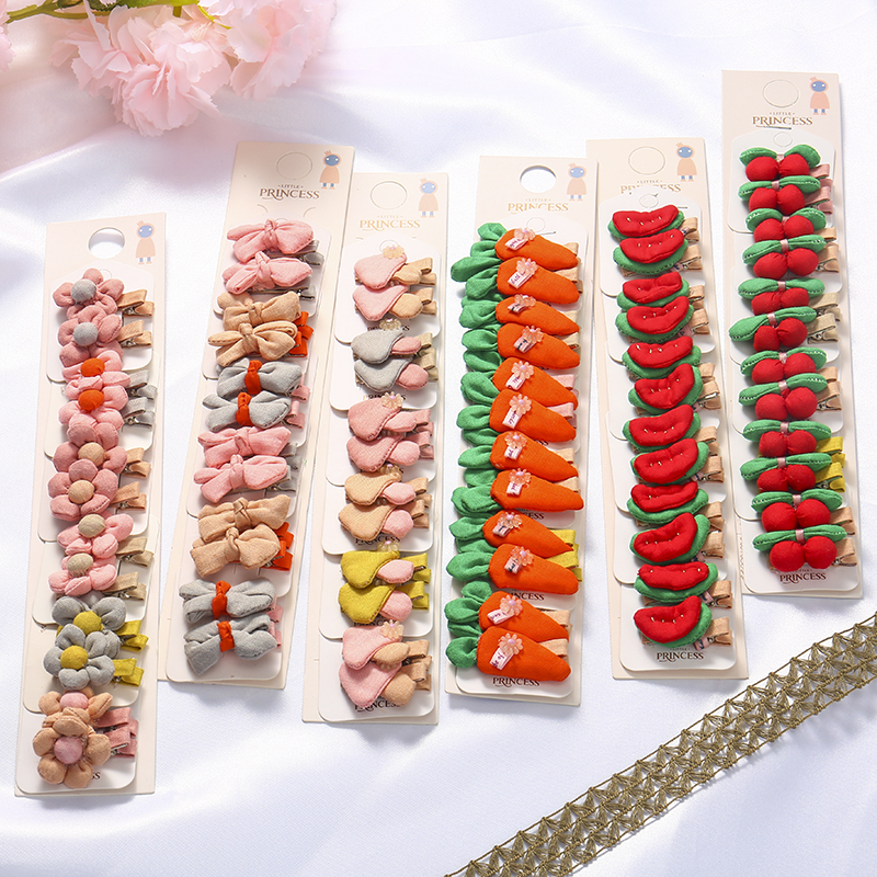 发夹女韩国ins网红水果刘海夹夹子发卡布艺BB夹可爱头饰发饰