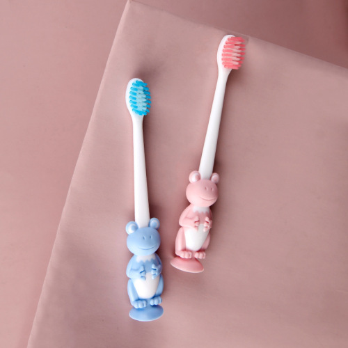 Customizable Children‘s Toothbrush 1 Pack 6-12 Years Old Cute Baby Frog Fine Soft Hair Toothbrush Factory Wholesale