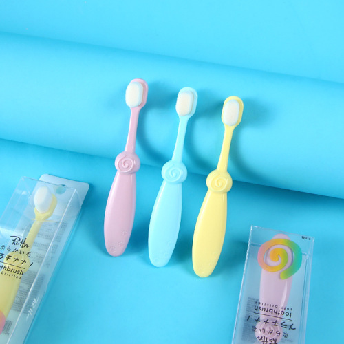 Children‘s Universal Hair Toothbrush Single 1-3 Years Old Infants Baby Soft-Bristle Toothbrush Factory Wholesale OEM